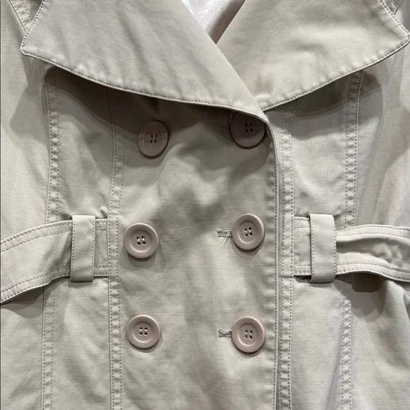 New York & Company Beige Trench Coat - Picture 4 of 12